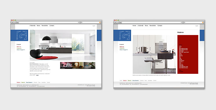 Gentili Cucine website Gentili Cucine website